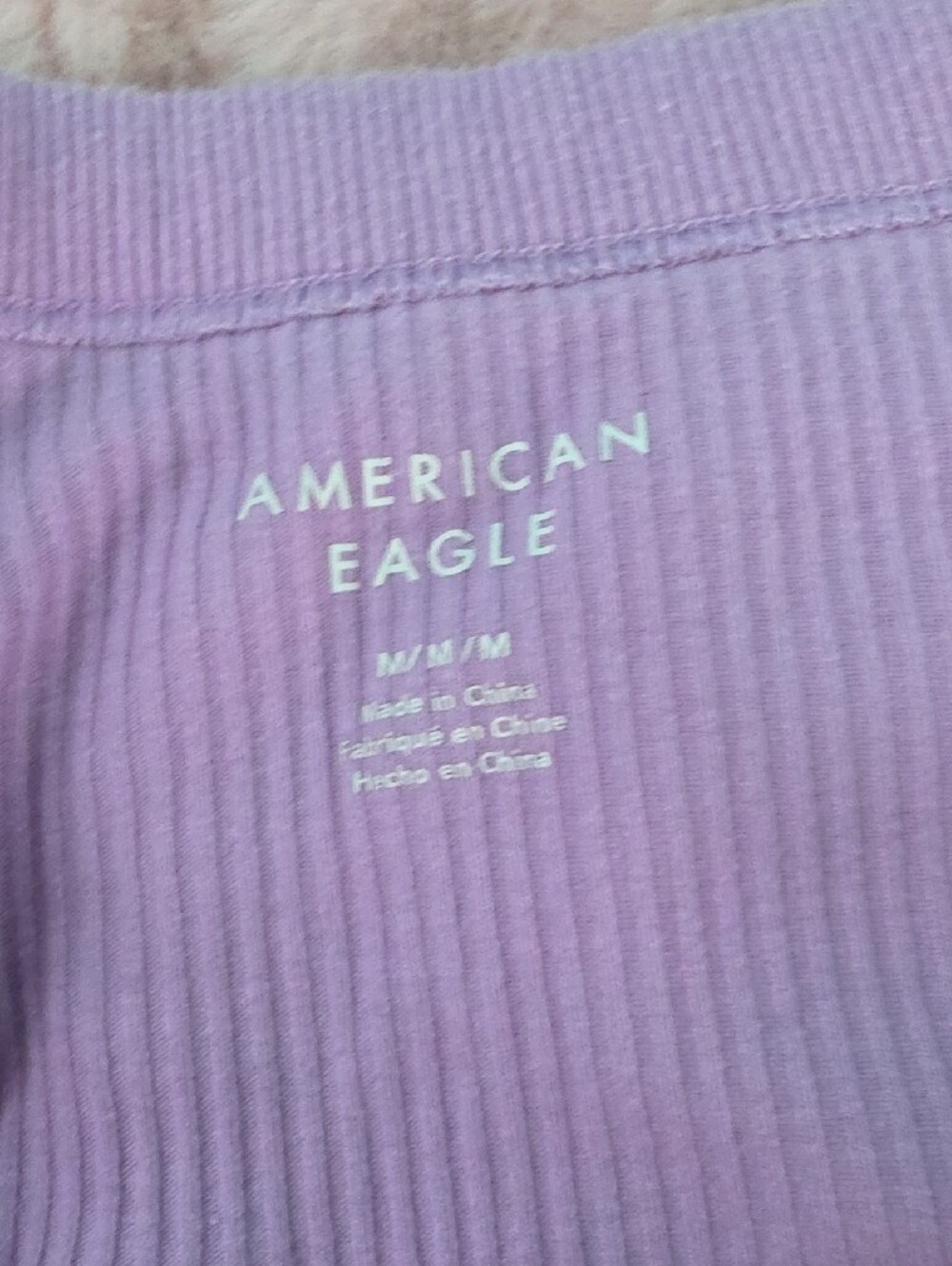 Women’s Ribbed Tank Tops - Lavender, Cream & Black-White Stripe - Picture 4 of 4